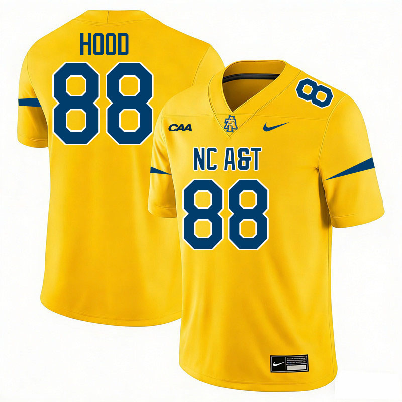 North Carolina A&T Aggies #88 Marquis Hood College Football Jerseys,Uniforms-Gold